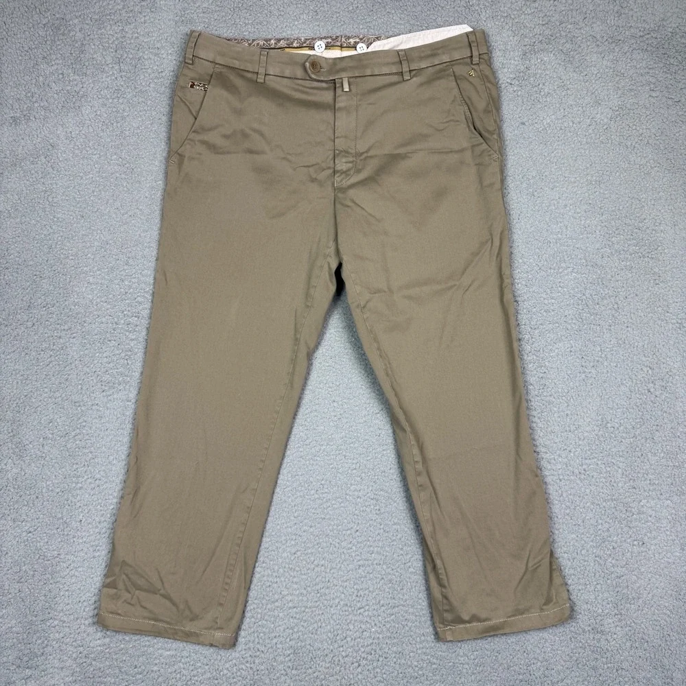 MEYER Bonn Khaki Chino Pants Mens 36x27‎ EUR 54